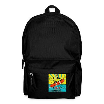 Le sauvetage en mer n’est pas un crime - Sac à dos - noir - Devant