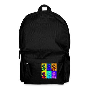 king Charles in Warhol style - Rucksack - Schwarz - Vorne