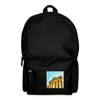 the Brandenburger tor as an acrylpainting - Rucksack - Schwarz - Vorne