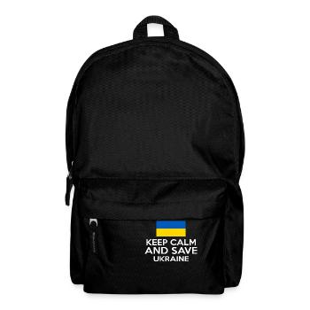 KEEP CALM AND SAVE UKRAINE - Rucksack - Schwarz - Vorne