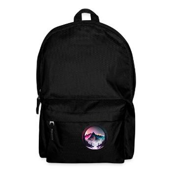 Silhouette of stunning winter wonderland - Rucksack - Schwarz - Vorne