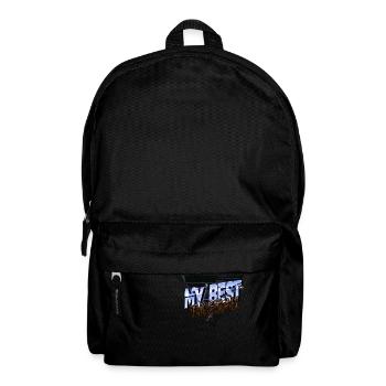 camping funny happy birthday present idea quote - Rucksack - Schwarz - Vorne