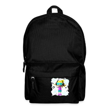LUSTIGE MUSIK ILLUSTRATION MÄDCHEN 6 - Rucksack - Schwarz - Vorne