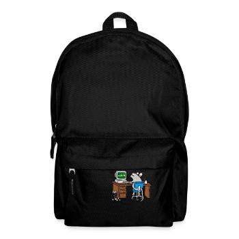 Working hard - Backpack - black - Front