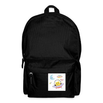 Weltraumkätzchen - Rucksack - Schwarz - Vorne