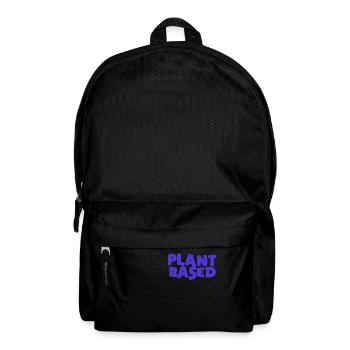 Plant Based Vegan Statement Tierrechte Geschenk - Rucksack - Schwarz - Vorne
