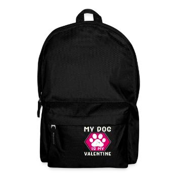 My Dog is my Valentine - Backpack - black - Front