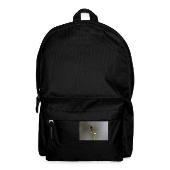 The butterfly on the flower - Backpack - black - Front