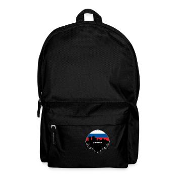 Samara Russland Flagge Skyline Silhouette Reisen - Rucksack - Schwarz - Vorne