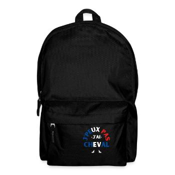 J Peux Pas J Ai Cheval - Sac à dos - noir - Devant