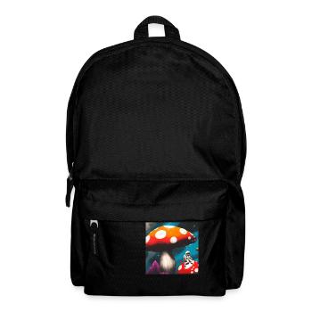 Cosmonaut on magic mushroom planet - Backpack - black - Front