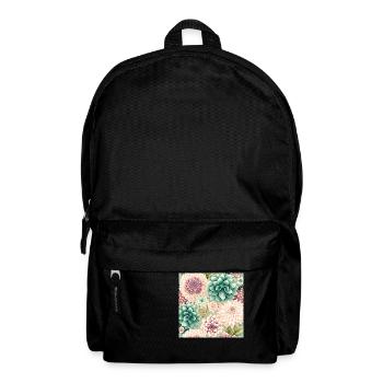 Floral Design 14 - Rucksack - Schwarz - Vorne