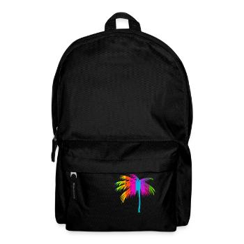 Tropical Beach Paradise Palm Rainbow 2 - Backpack - black - Front