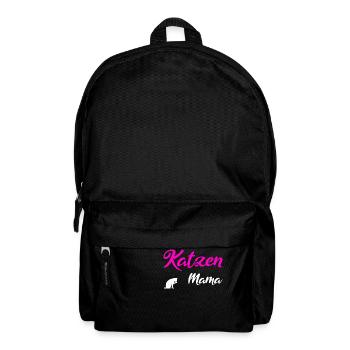 Katzen Mama white - Rucksack - Schwarz - Vorne