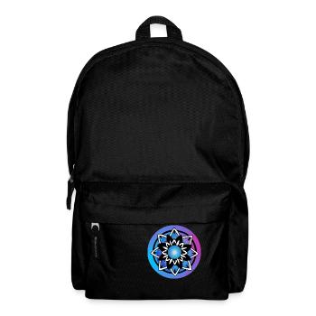 9 Mandala Schnüpel türkis pink Karife - Rucksack - Schwarz - Vorne