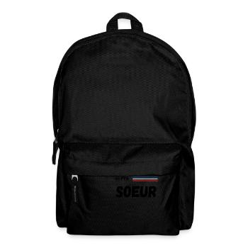 super sœur - t-shirt assorti - Sac à dos - noir - Devant