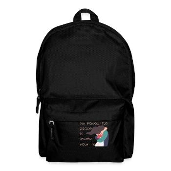 Mein Lieblingsort ist in deiner Umarmung - Rucksack - Schwarz - Vorne