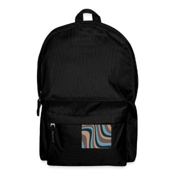 Vintage-Wellen - Rucksack - Schwarz - Vorne