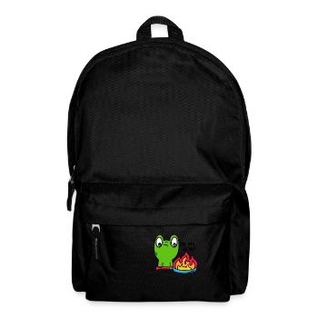 Drôle de grenouille, crapaud - Sac à dos - noir - Devant