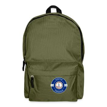 Norfolk Virginia Flag USA Travel Souvenir Badge - Sac à dos - vert olive - Devant