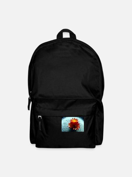 Blühender Kaktus - Rucksack - Schwarz
