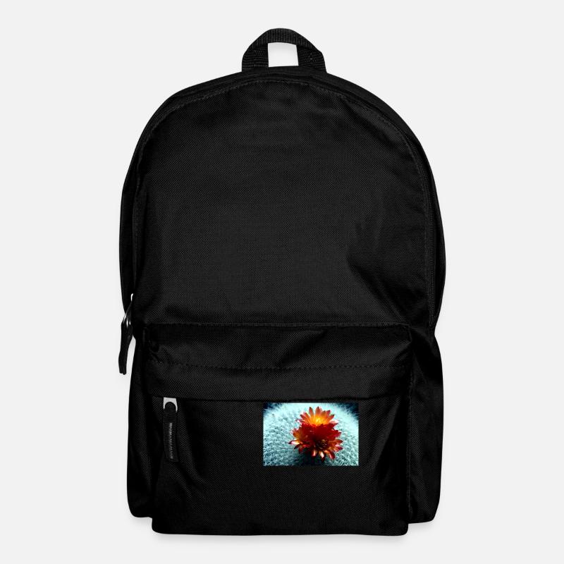 Blühender Kaktus - Rucksack - Schwarz
