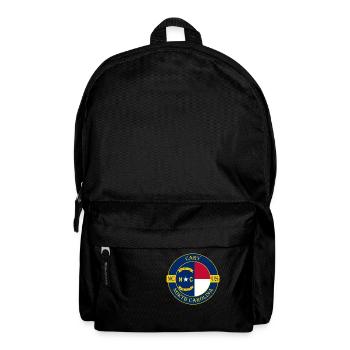 Cary North Carolina Flag USA Travel Souvenir Badge - Backpack - black - Front