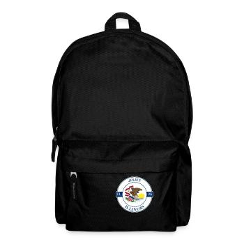 Joliet Illinois Flag USA Travel Souvenir Badge - Sac à dos - noir - Devant