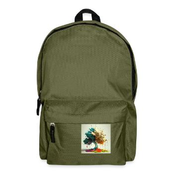 Melting shaft - Backpack - olive green - Front