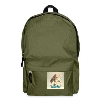 Melting shaft - Backpack - olive green - Front