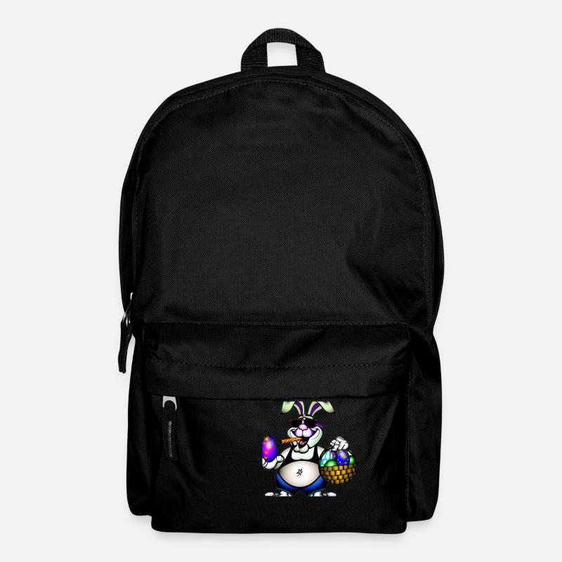 Lapin de Pâques avec œuf - Sac à dos - noir