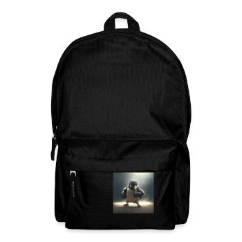 Pinguin Kämpfer - Rucksack - Schwarz - Vorne