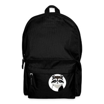 Raccoons Cute Cartoon Raccoon 36 - Backpack - black - Front