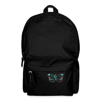 Mystic butterfly butterfly mandala yoga boho flower - Backpack - black - Front