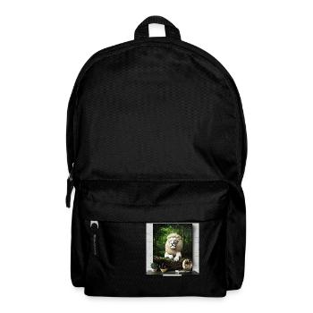 White, majestic lion - Backpack - black - Front