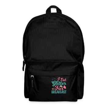I Eat Glitter For Breakfast - Backpack - black - Front