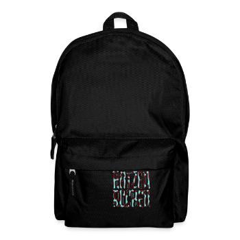 hauskatze säugetier katze weihnachten spruch - Rucksack - Schwarz - Vorne
