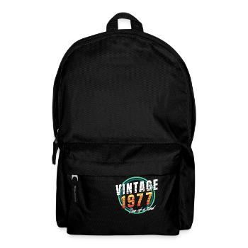 Chemise vintage 1977 pour homme femme 46 ans 46ème - Sac à dos - noir - Devant