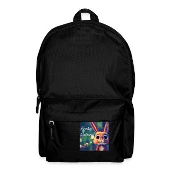 Osterhase FroheOstern - Rucksack - Schwarz - Vorne