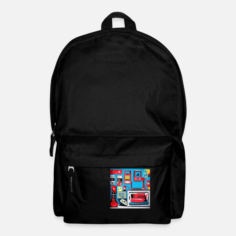 Chambre Rétro de Style Années 80 - Sac à dos - noir