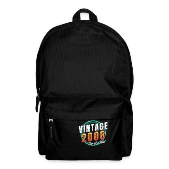 Vintage 2008 Shirt for Men Women 15 Year Old 15th - Backpack - black - Front