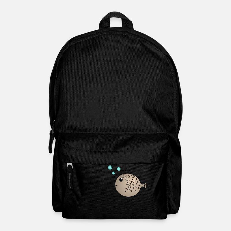Kugelfisch - Rucksack - Schwarz