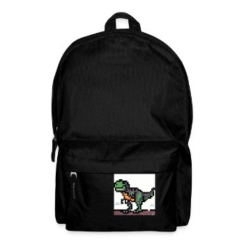 Tyrannosaurus pixel art - Rucksack - Schwarz - Vorne