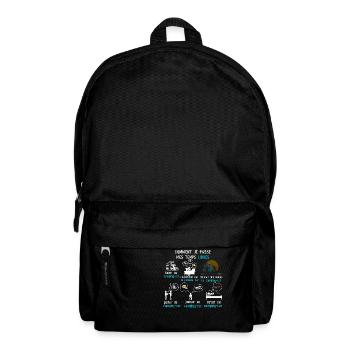 camping car temps libres cadeau camping car - Sac à dos - noir - Devant