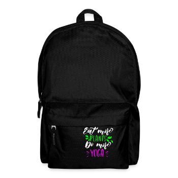 Vegan und fit - Rucksack - Schwarz - Vorne