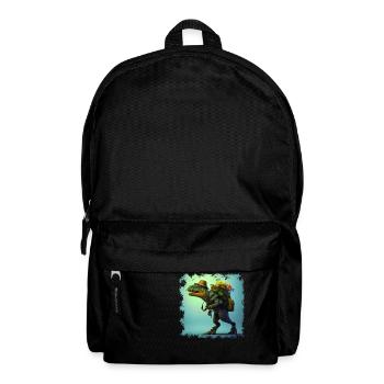 A hiking and mountaineering Dino T-Rex - Backpack - black - Front