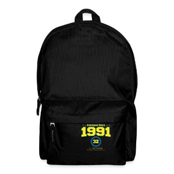 Awesome 1991 Shirt for Men Women 32 Year Old 32nd - Backpack - black - Front