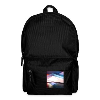 Geometrisch, 3D Digital Art Design - Rucksack - Schwarz - Vorne