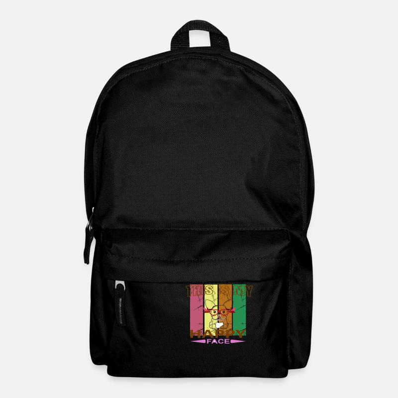 Visage heureux - Sac à dos - noir