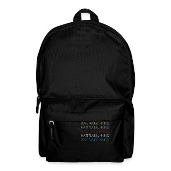 Trail Runner Running Jogging Jogger I Gift - Backpack - black - Front